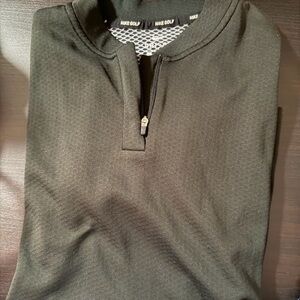 Nike Womens Black Half-Zip short sleeve Golf Pullover